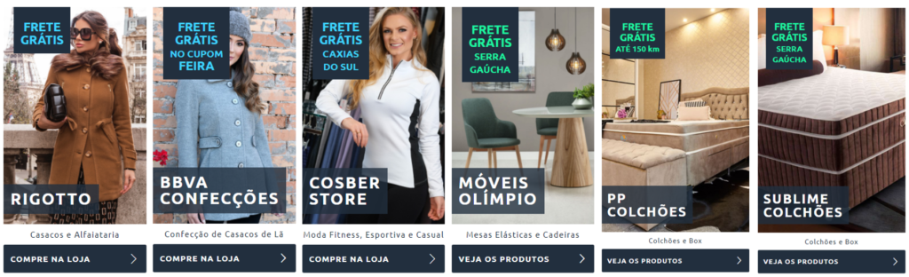 Marcas do Portal da Feira de Inverno estão com Frete Grátis. 