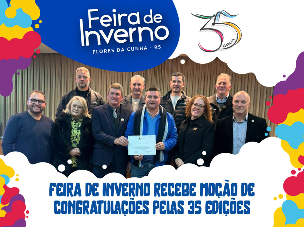 Feira de Inverno recebe Moção de Congratulações pelas 35 edições