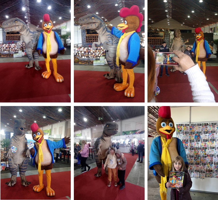 
O anfitrião da Feira de Inverno, o Galito, recebeu a visita do Dino Ceppo