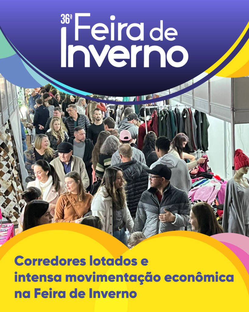 Corredores lotados e intensa movimentação econômica na Feira de Inverno