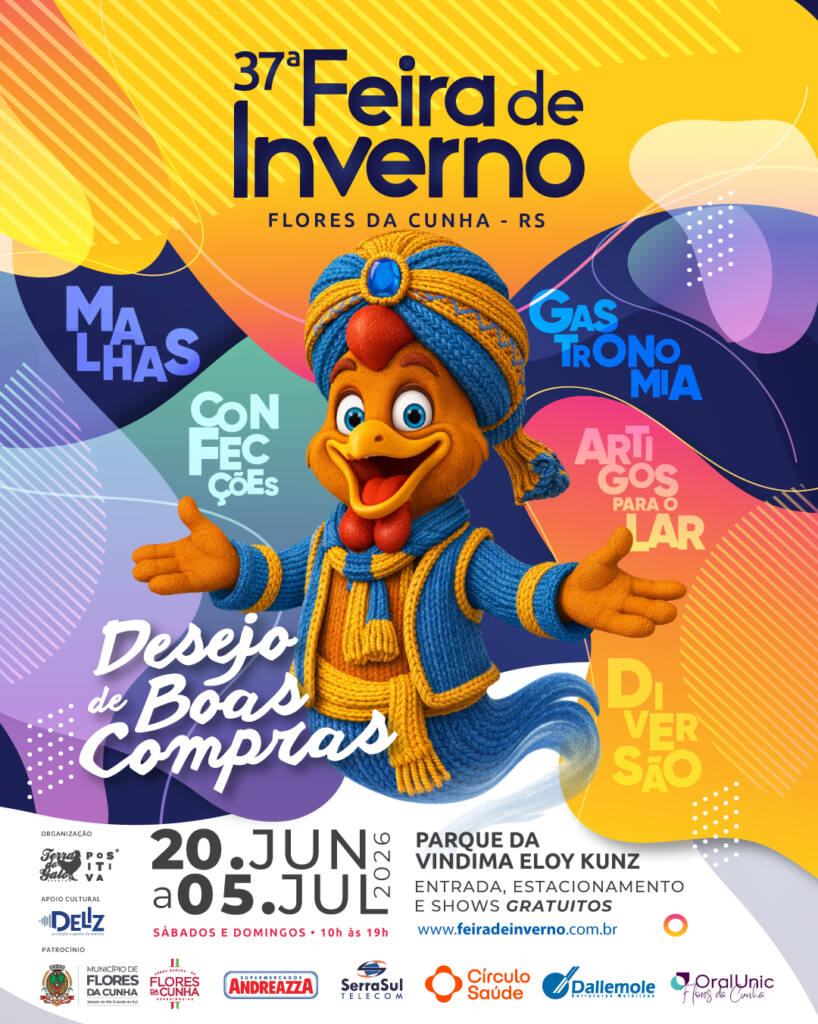 37ª Feira de Inverno de Flores da Cunha aposta em boas compras, gastronomia e diversão para atrair visitantes