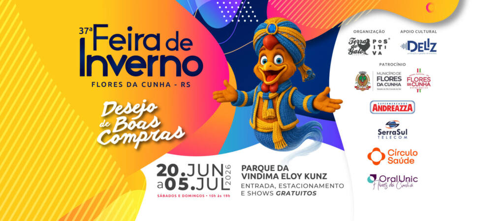 37ª Feira de Inverno de Flores da Cunha aposta em boas compras, gastronomia e diversão para atrair visitantes