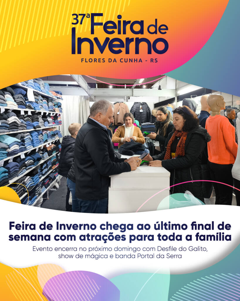 Feira de Inverno chega ao último final de semana com atrações para toda a família