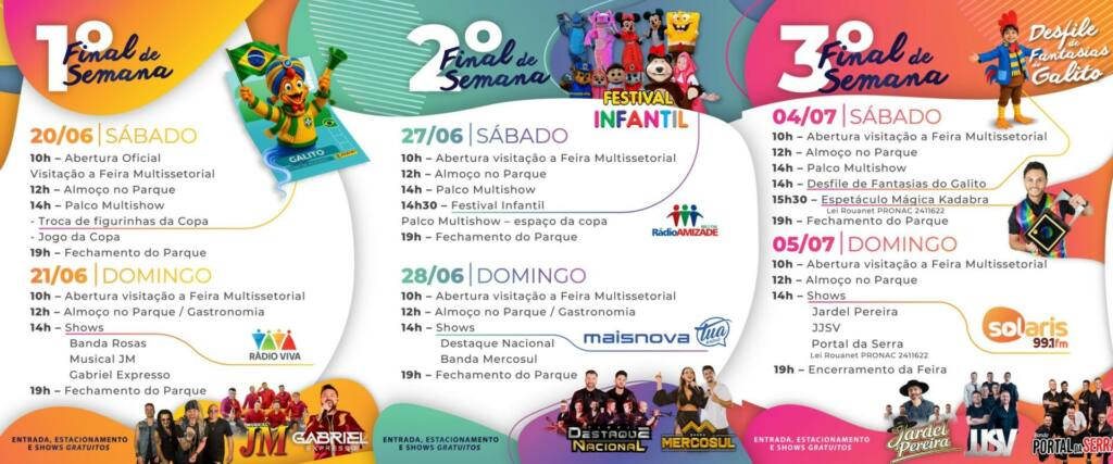 Montagem programação