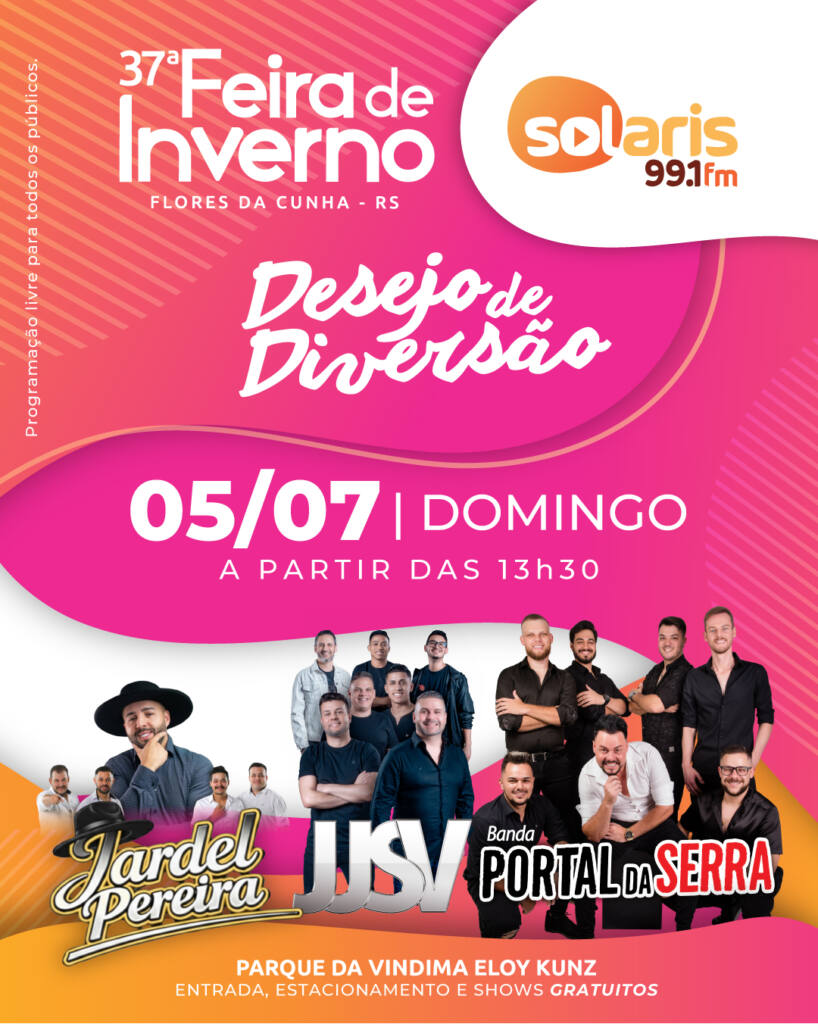 domingo_05_07_SOLARIS_feed Último domingo de shows da 37ª Feira de Inverno